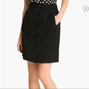 Kate Spade Black Faylyn Skirt